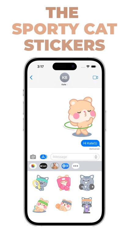 The Sporty Cat stickers