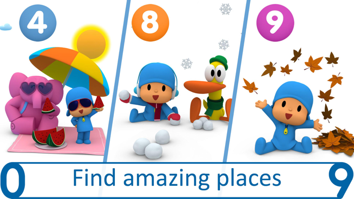 Pocoyo Numbers 123 Lets Learn