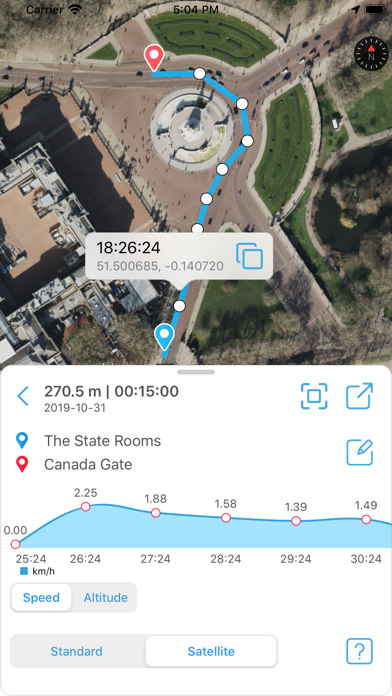 FootMark - Route recorder Screenshot