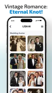 lisa ai: retro wedding avatar iphone screenshot 4