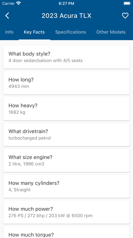 #4. Car Specs Hub (iOS) 来自: Dhiraj Sharma