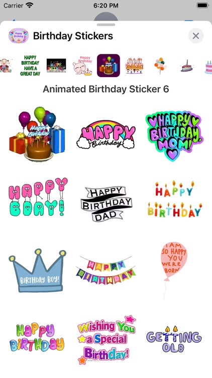 Animated Birthday Stickers !! screenshot-3