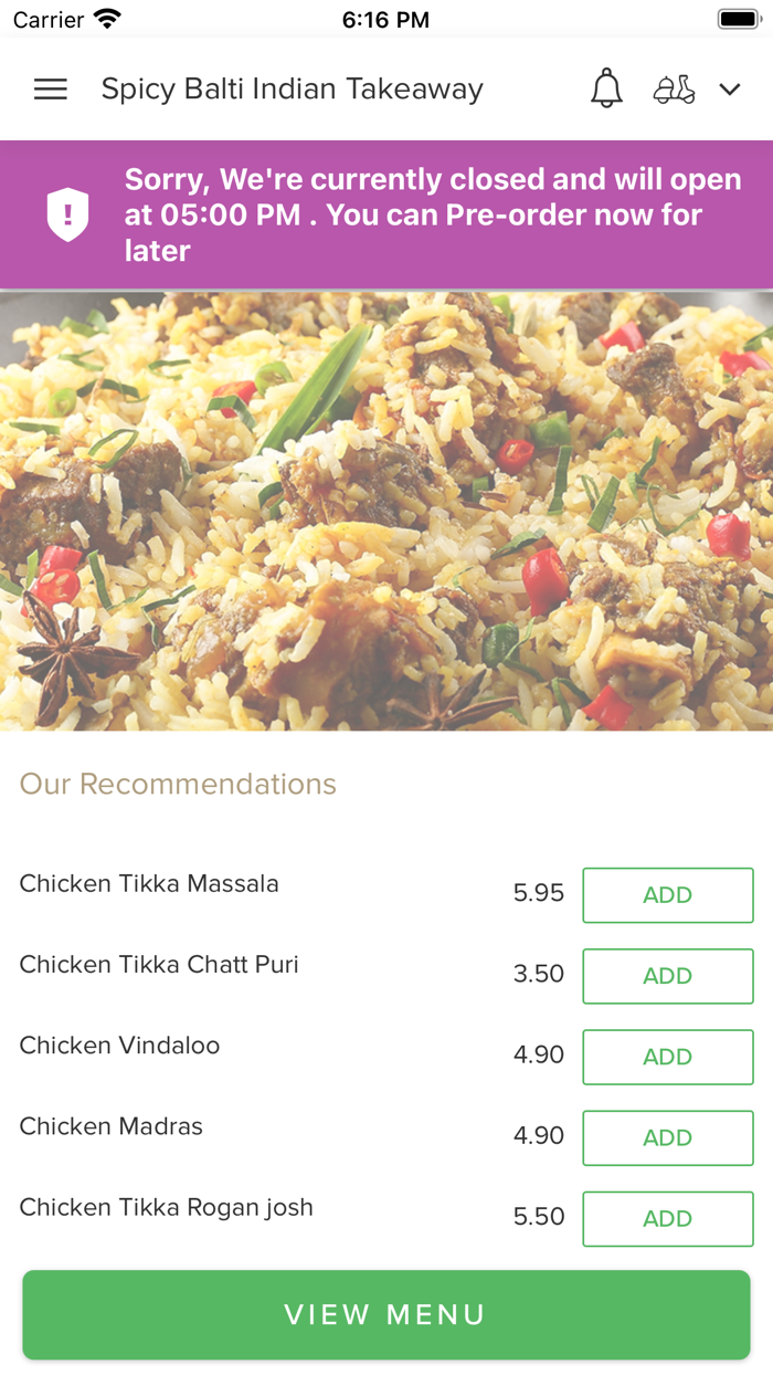 Spicy Balti Indian Takeaway