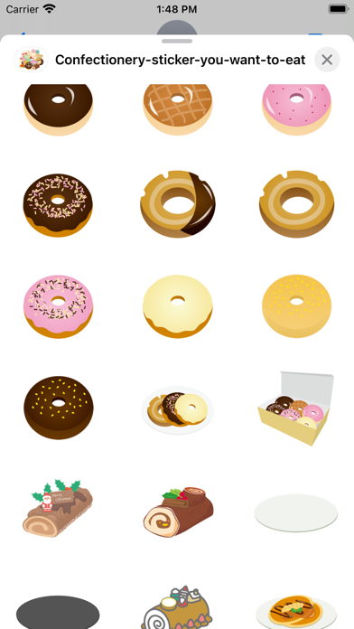 Confectionery stickers Screenshot