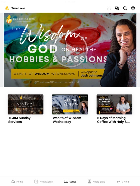 True Love of Jesus Ministry iPad screenshot 2 - Education app