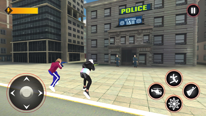 Flying Rope Hero Gangster