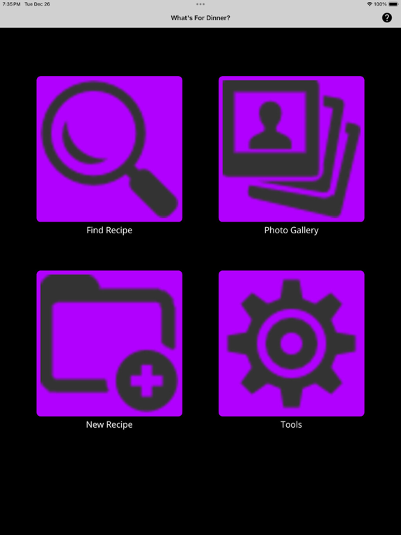 What's For Dinner?? iPad screenshot 1 - Food & Drink app
