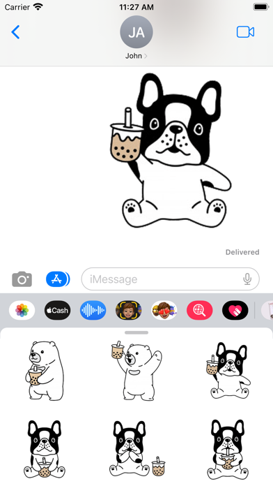 Boba Bubble Tea Stickers Screenshot