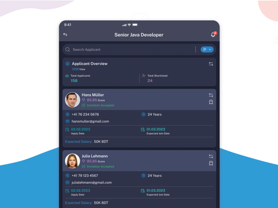 jobdesk® iPad screenshot 3 - Business app