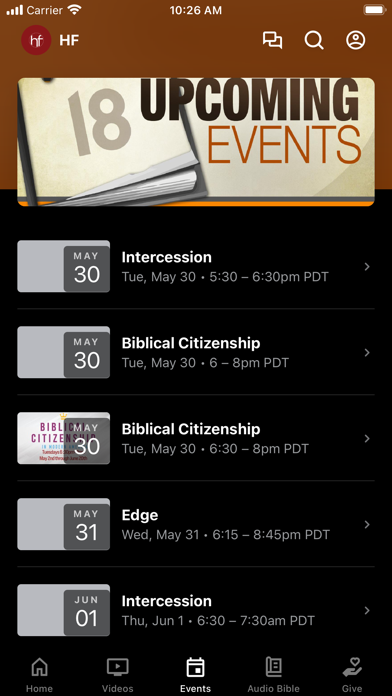 Harborview Fellowship Screenshot