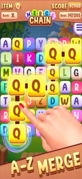 Game screenshot Merge Chain – Letter Matching apk