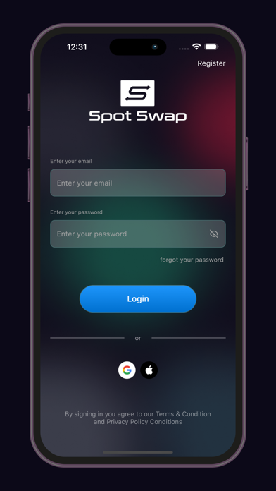 Spot Swap App Screenshot