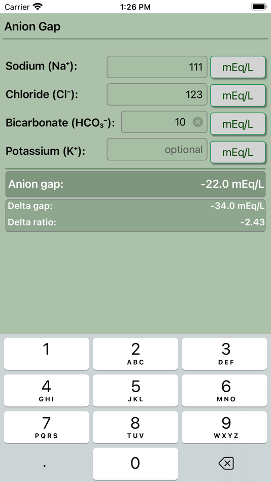 #5. Anion Gap Calculator Pro (iOS) 由: Krzysztof Gwiazda