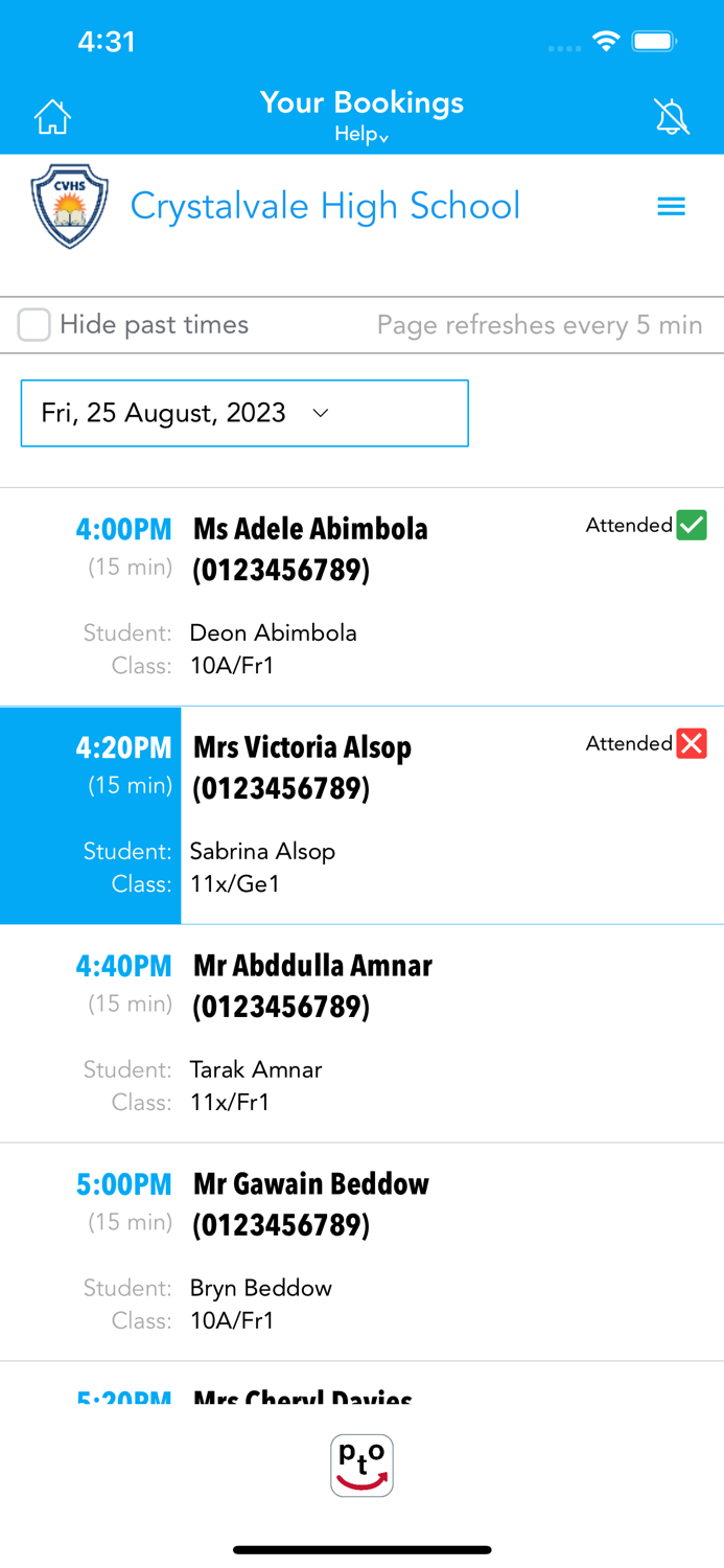 PTO - Parent Teacher Online