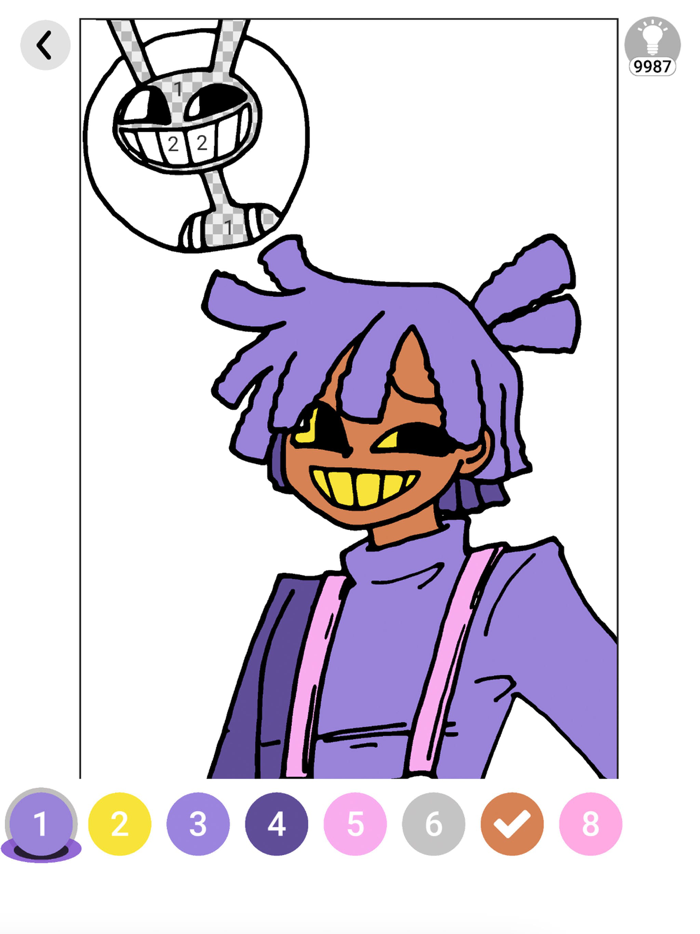 Pomni Digital circus coloring