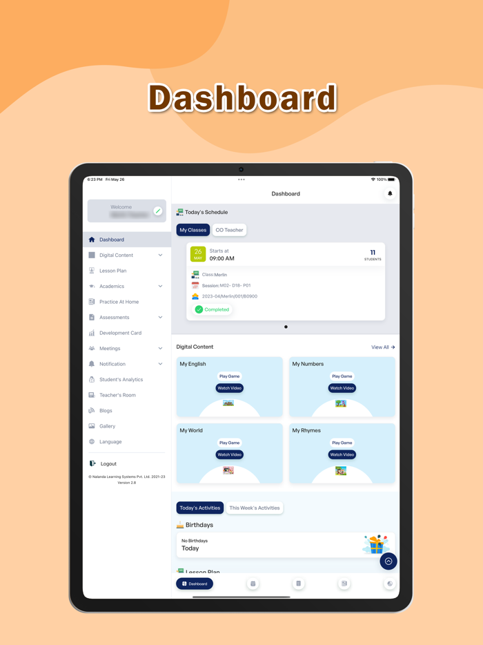 The Kinder Castle Teacher App