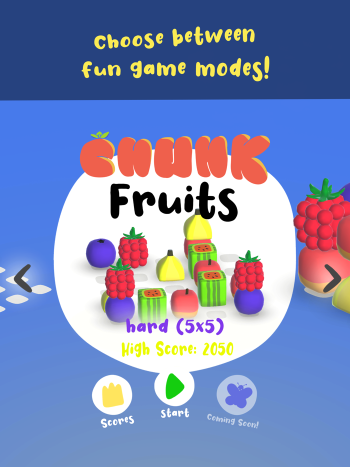 Chunk Fruits - Match-3 Puzzler