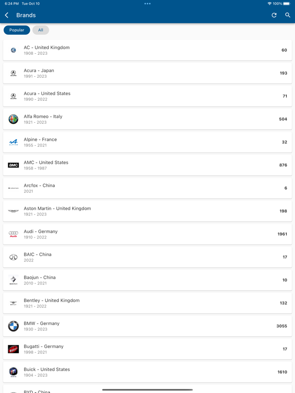 Screenshot #5 pour Car Specs Hub