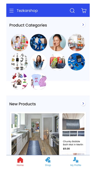 Tezkar Online shop Screenshot