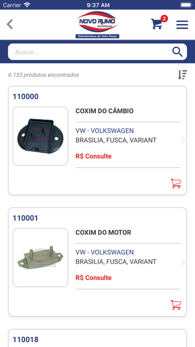 Novo Rumo Distribuidora Screenshot