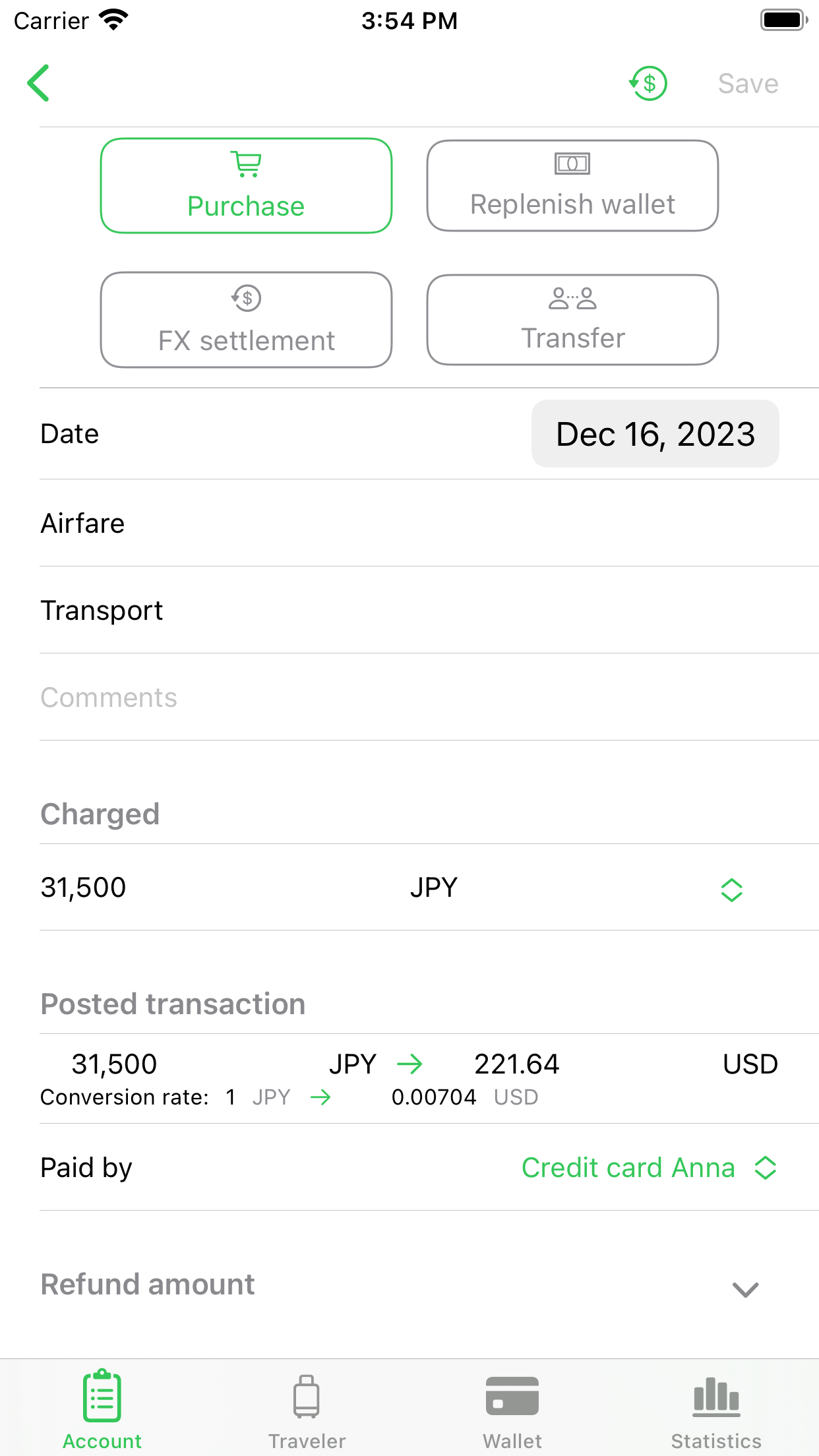 Travel Accountant