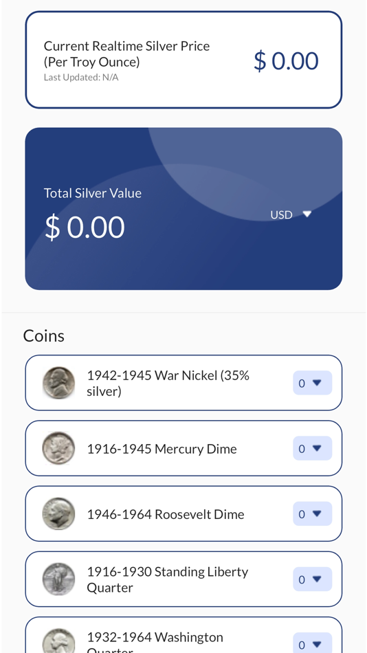 #2. 90% Silver Coin Calculator (iOS) 由: Blake Warrington