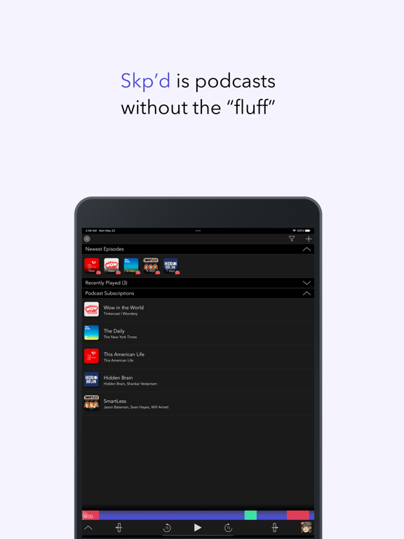 Skp'd iPad screenshot 1 - News app