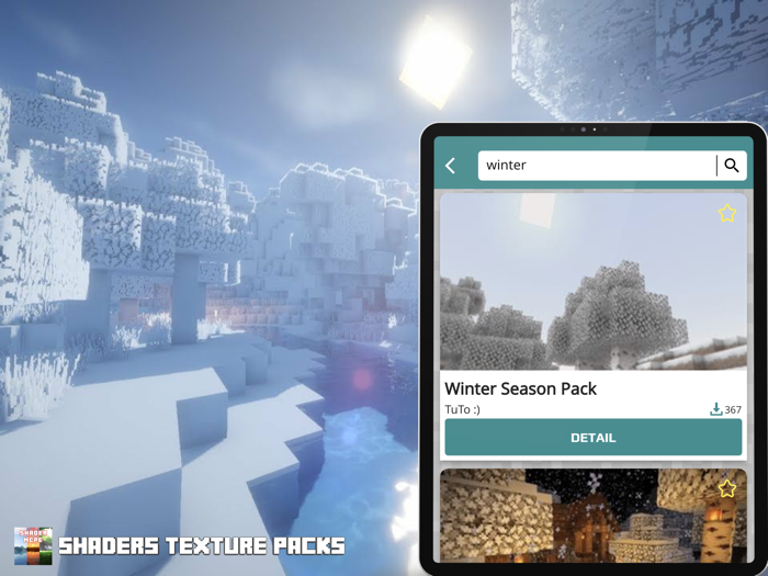 Shaders Texture Packs for MCPE