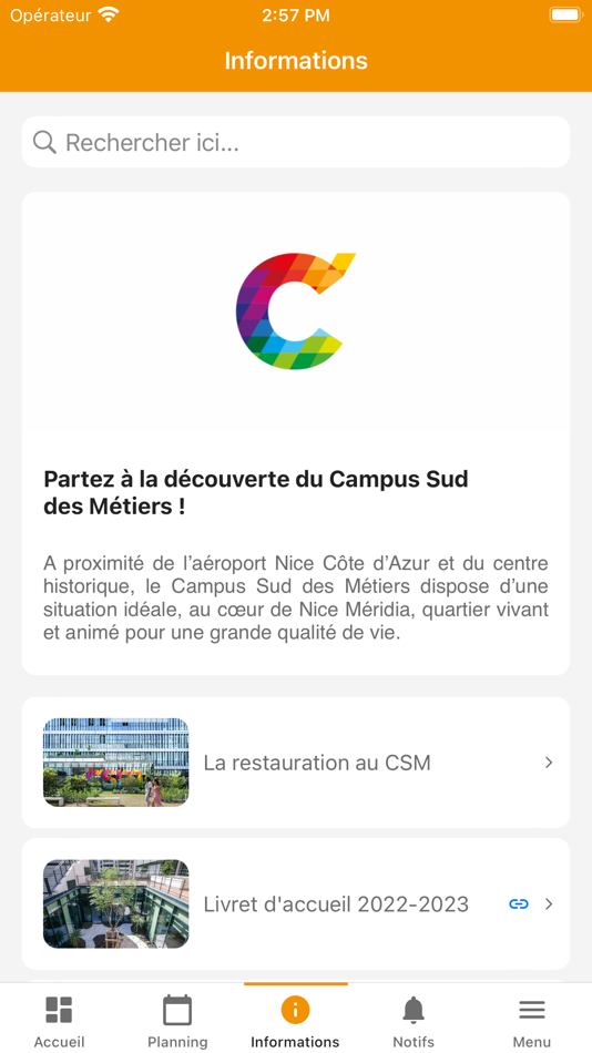 #2. myCSM (iOS) 由: CCI Nice Côte d'Azur