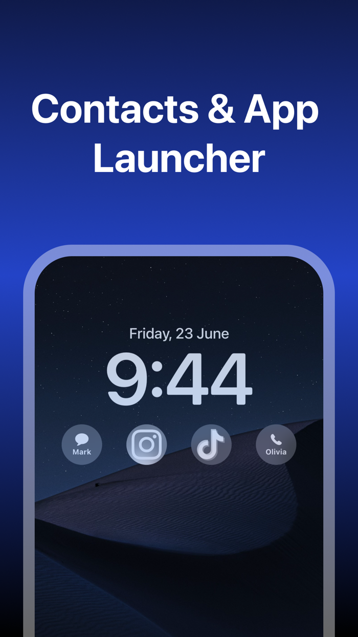 Lock Screen 16 Launcher Widget