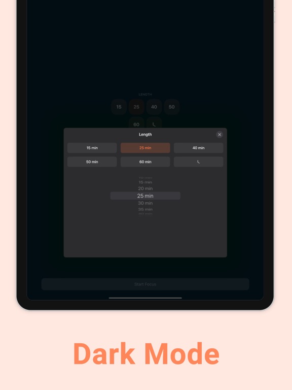 Tommo: Focus & Pomodoro Timer iPad screenshot 5 - Productivity app