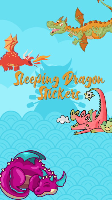 Sleeping Dragon Stickers Screenshot