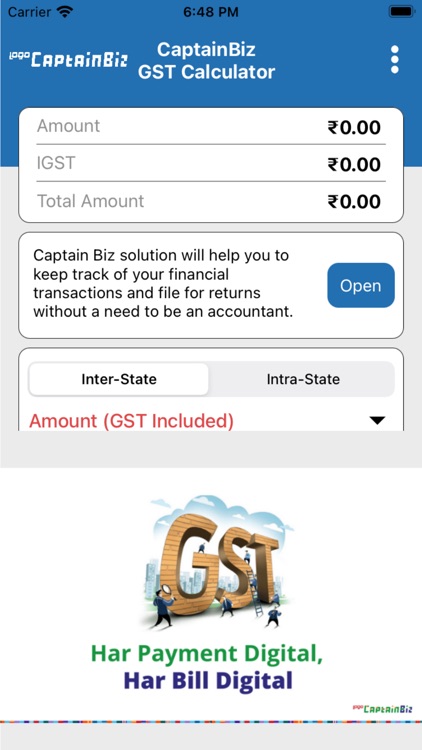 CaptainBiz GST Calculator