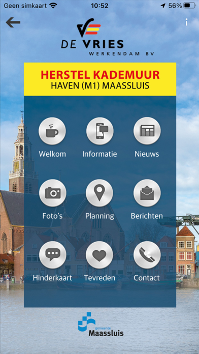 Herstel kade Haven Maassluis Screenshot