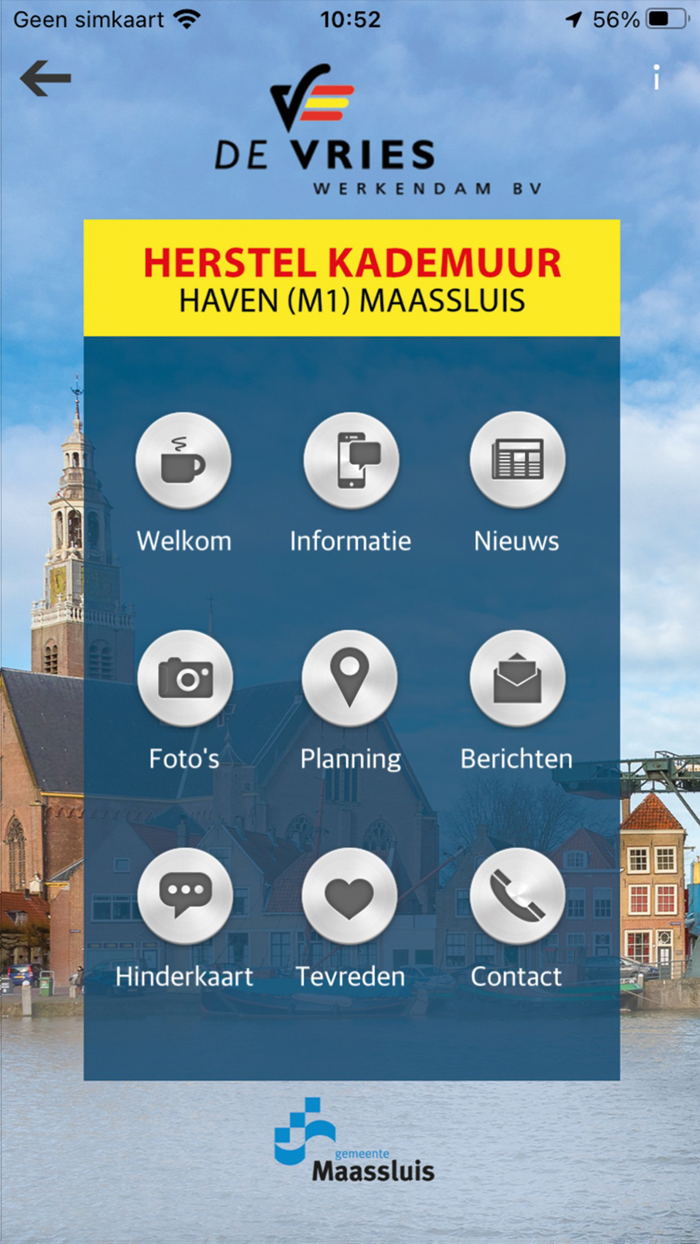 Herstel kade Haven Maassluis