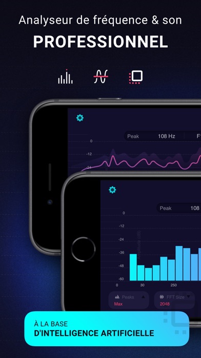 Screenshot #1 pour Analyseur Spectre - Frequences