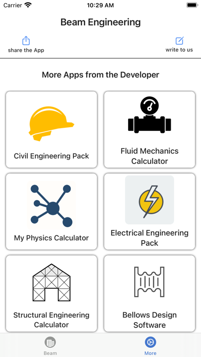 Beam Calculator lite Screenshot