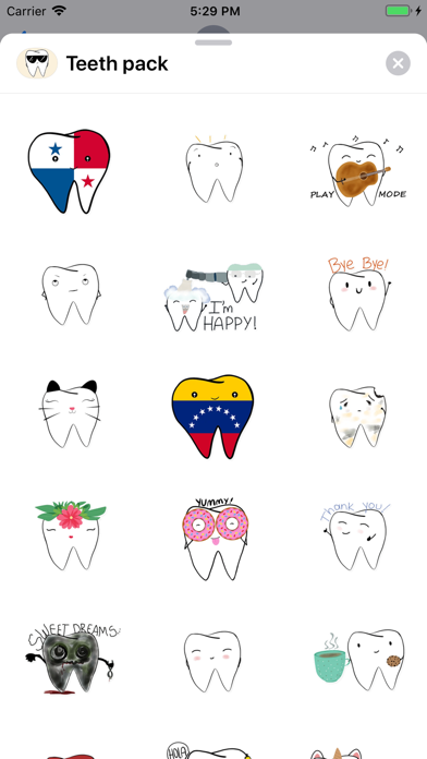 Screenshot #3 pour Teeth Emojis & Smiley stickers