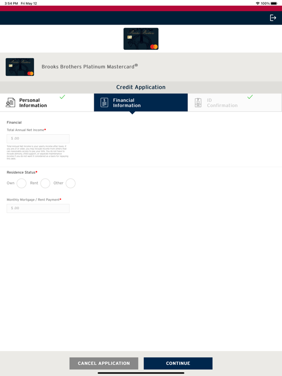App screenshot