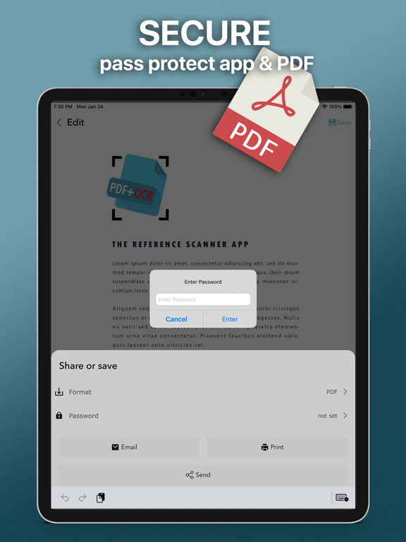 Scannable Pro - Scan to PDF iPad captures décran