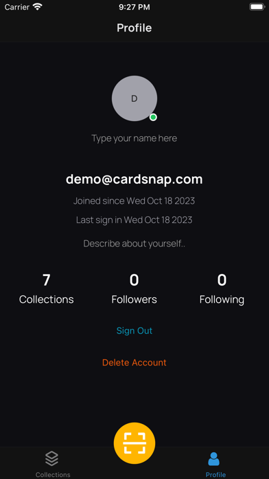 CardSnapAI Screenshot