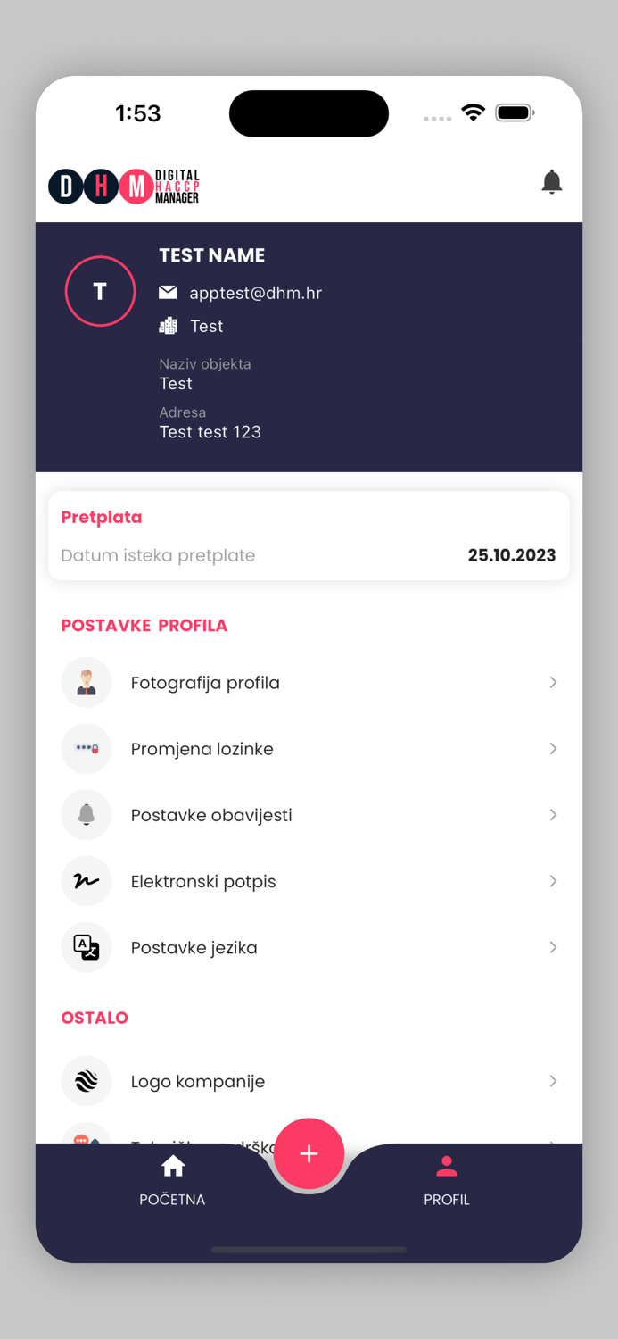 Digital HACCP Manager