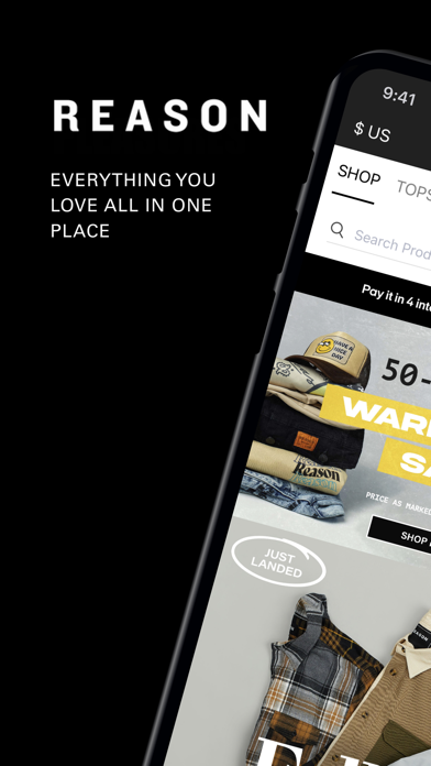 Reason Clothing Screenshot