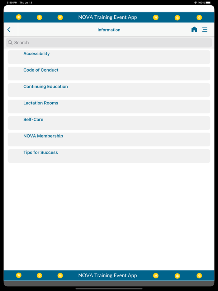 NOVA Annual Training Event