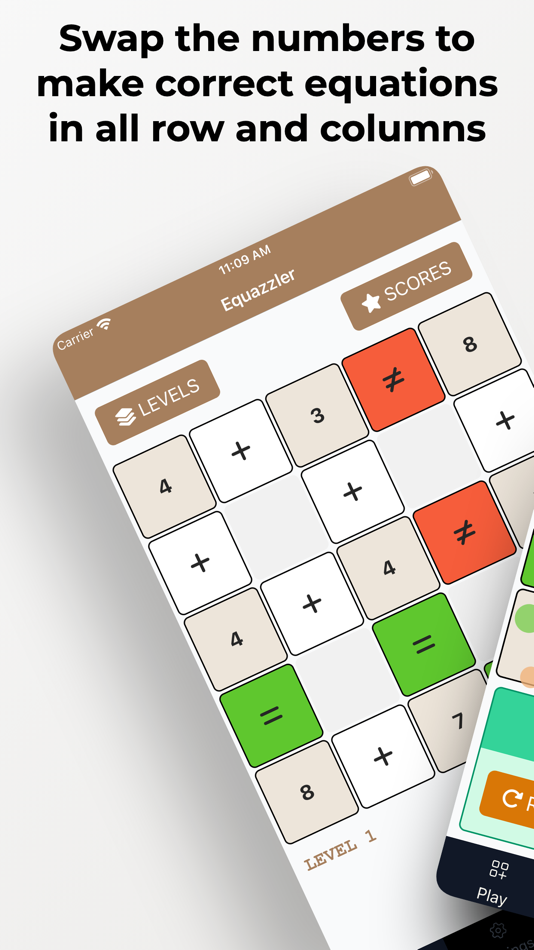 #1. Equazzler - Addition Puzzle (iOS) Podle: Awobaz Technologies Inc.