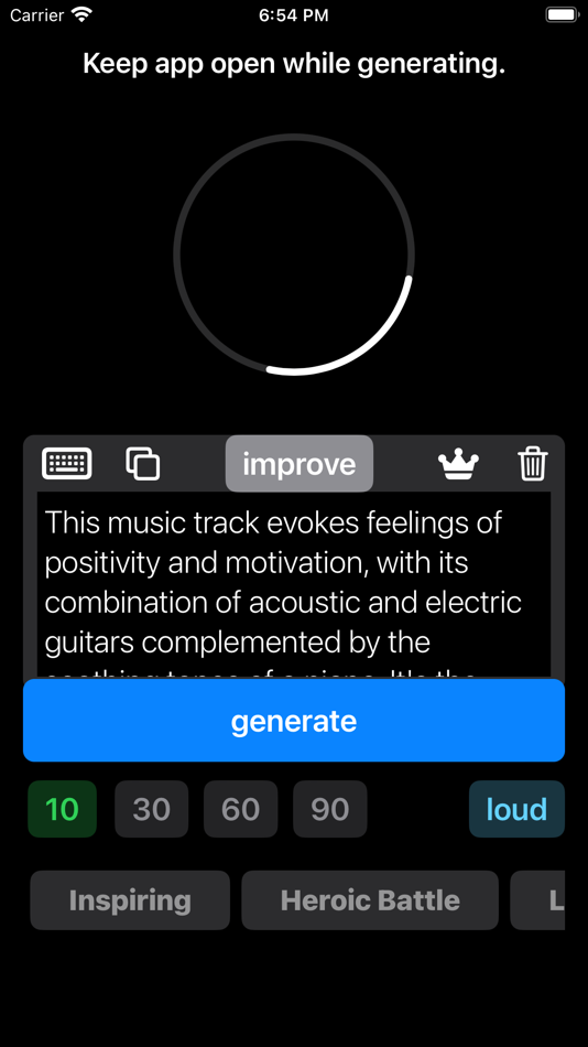 #2. AI Music Generator Song Makers (iOS) By: Nosakhare Ogbebor