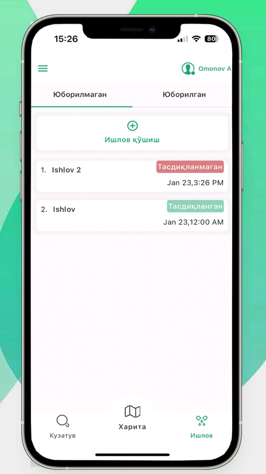 #2. Chigirtka AAT (iOS) Podle: Shokhrukh Shodiev