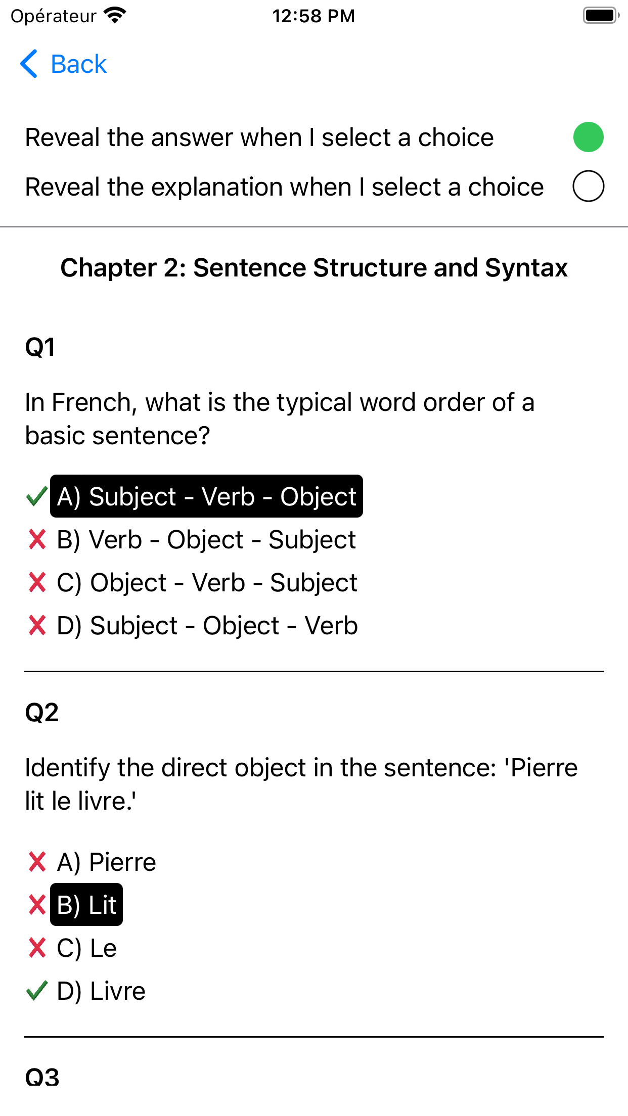 French Exam