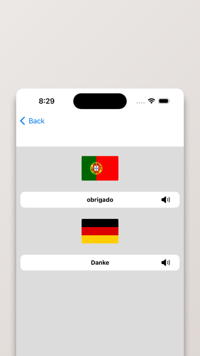 Portugiesisch-Deutsch Screenshot
