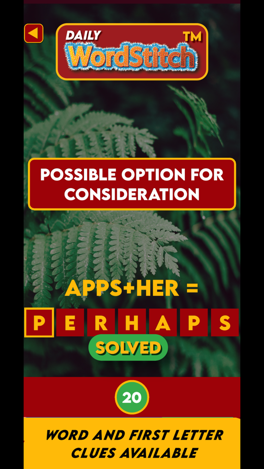 #4. WORDSTITCH (iOS) Podle: david filbee